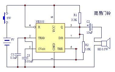 实用门铃电路图