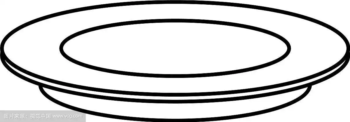 轮廓盘盘空圆形图标