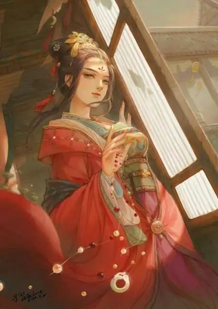 6款霸气唯美古风图片红衣女子翩若惊鸿