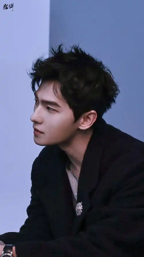 杨洋羊毛卷发型