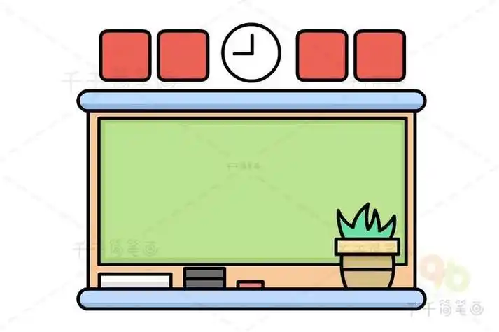 美术黑板简笔画视频教程