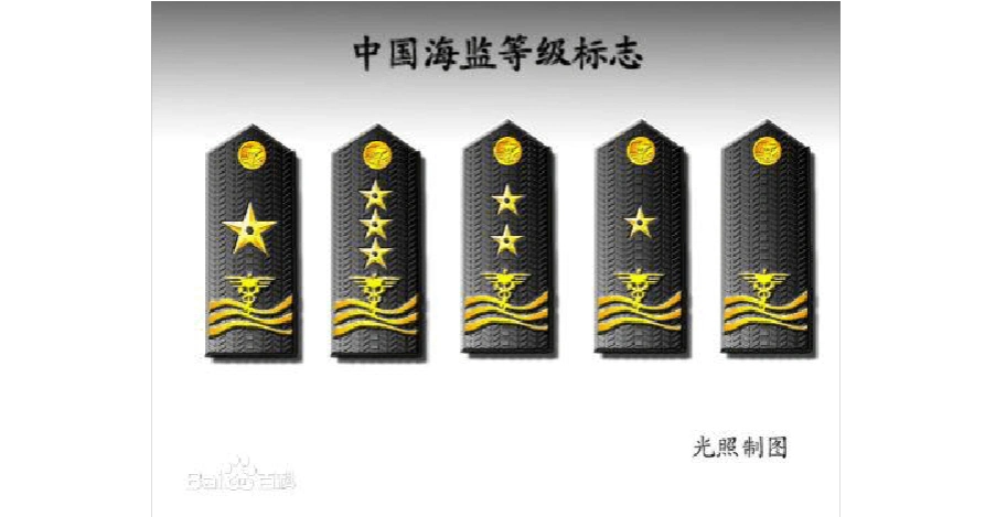 中国海监着装标准 中国海监着装标准 肩章