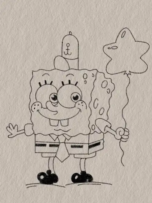 海绵宝宝07简笔画003
