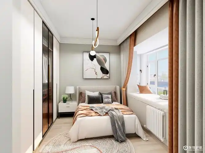 现代轻奢风格小四居装修效果图
