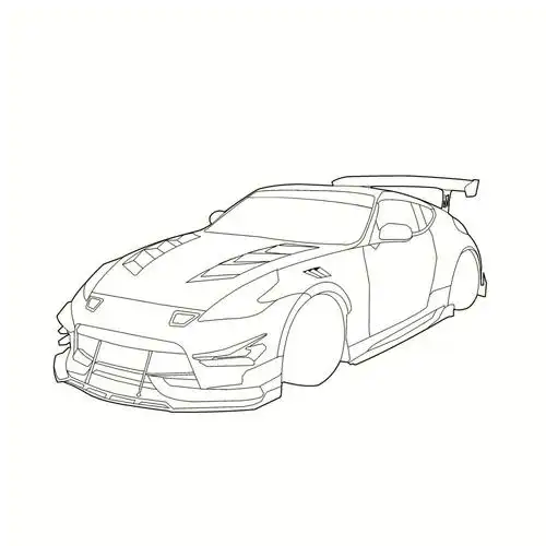 改装车手绘日产370z