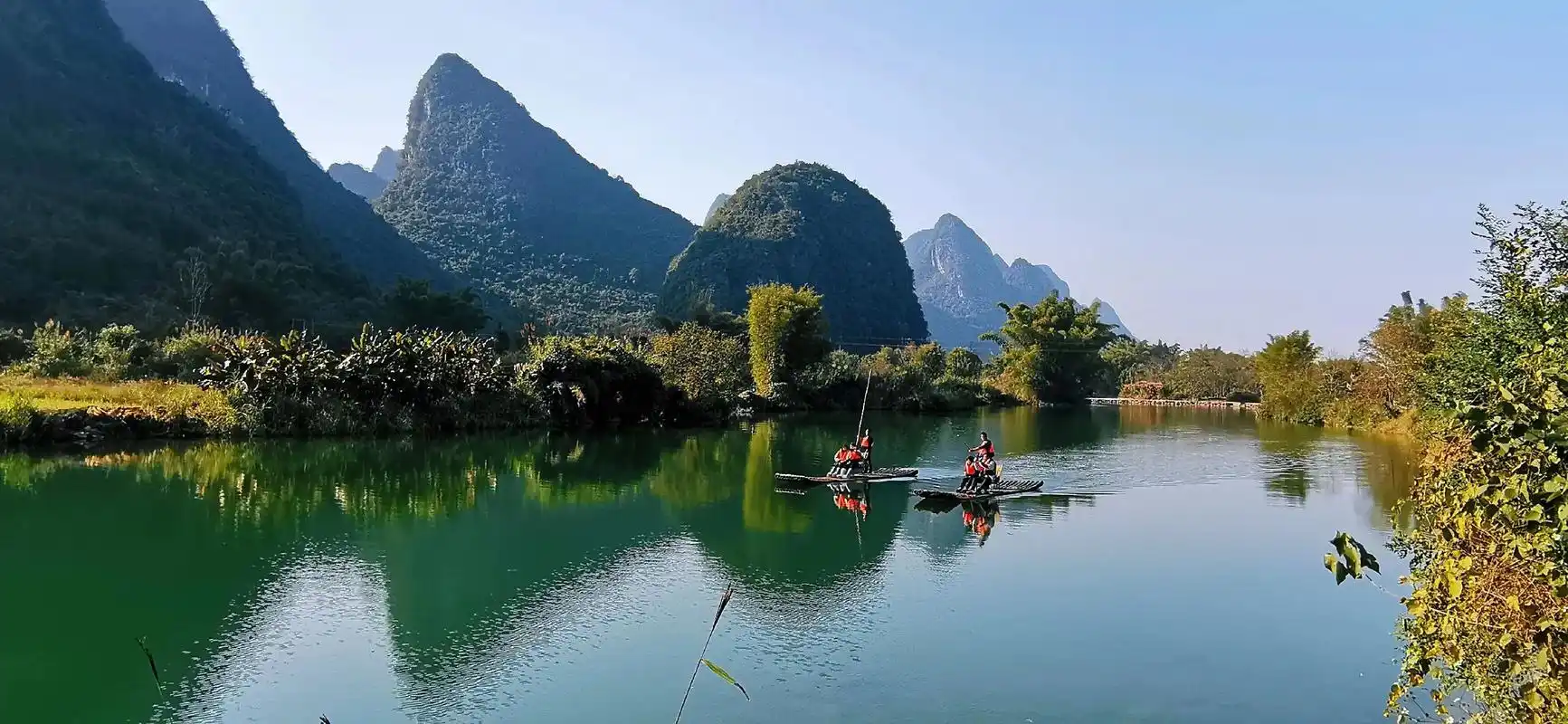 桂林阳朔深度游.深度游阳朔,行-从最美风景线十里画廊起点图腾 - 抖音
