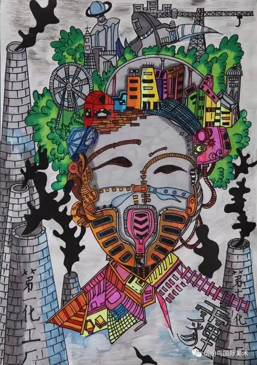缤纷鸟第六届全国少儿美术大赛绘画类少儿b组特等奖获奖作品欣赏