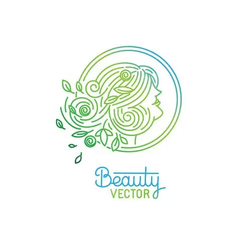 时尚线性图标设计矢量素材