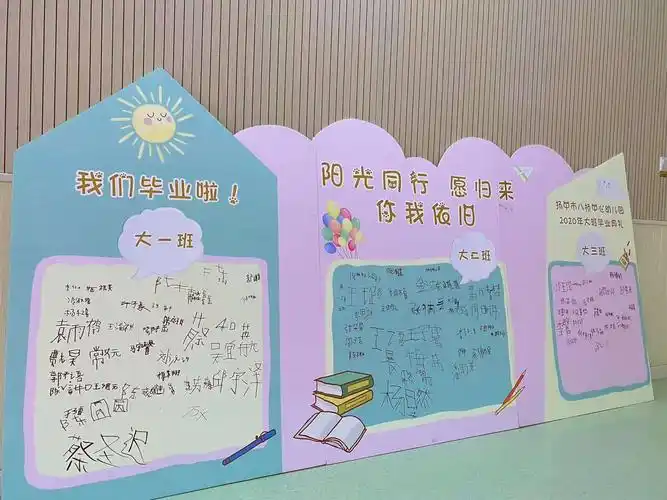 毕业季,签名墙,留住最美好时光.