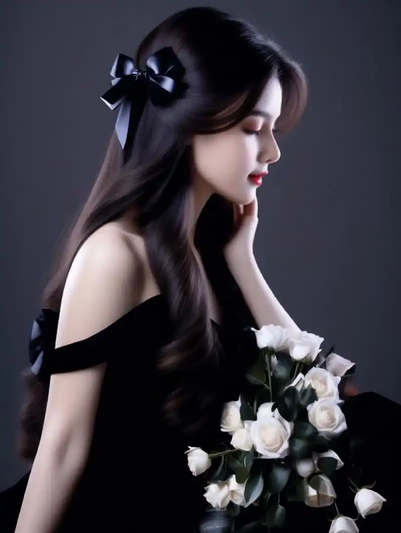 黑色系唯美侧颜头像  在社交媒体的世界里,头像成为了人们展示个性与