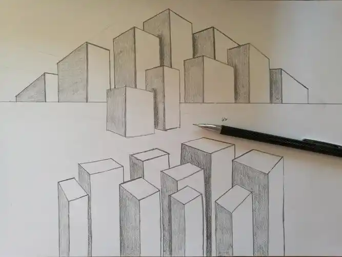 手绘零基础小白自学绘画第2周透视