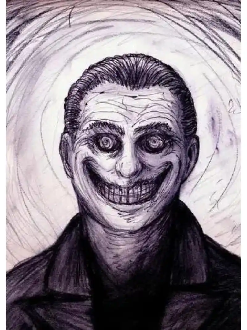 微笑狗和微笑男人恐怖图片,微恐慎入 吓死我了