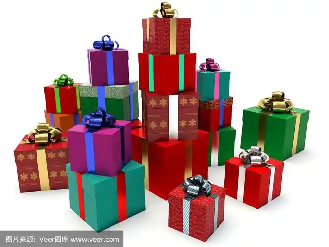 成堆的礼品盒.