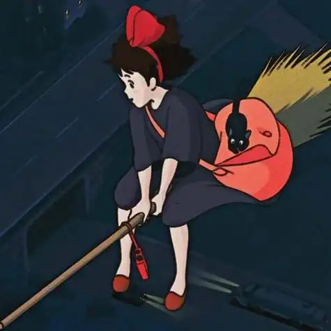 宫崎骏动漫魔女宅急便琪琪女生头像