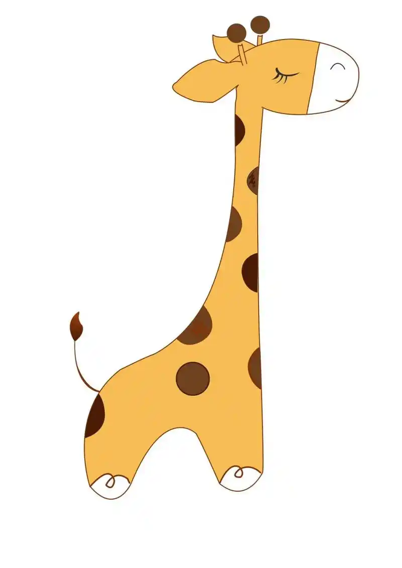 图 |长颈鹿卡通图5张  🔆  giraffes day. 💫       source: web