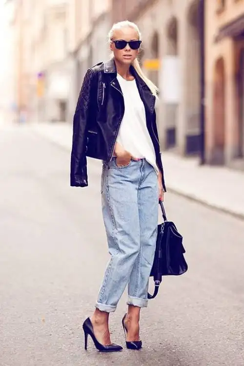 宽松牛仔裤怎么搭配?时尚达人给你不一样的感觉