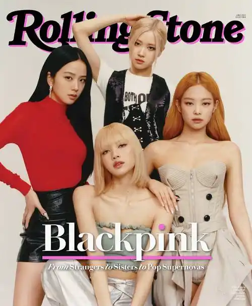 blackpink组合团体拍大片造型好时髦