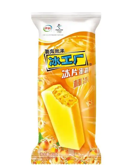 伊利冰工厂雪糕冰片蜜桃炫菠萝冷饮冰淇淋冰激凌冰工厂炫菠萝40支