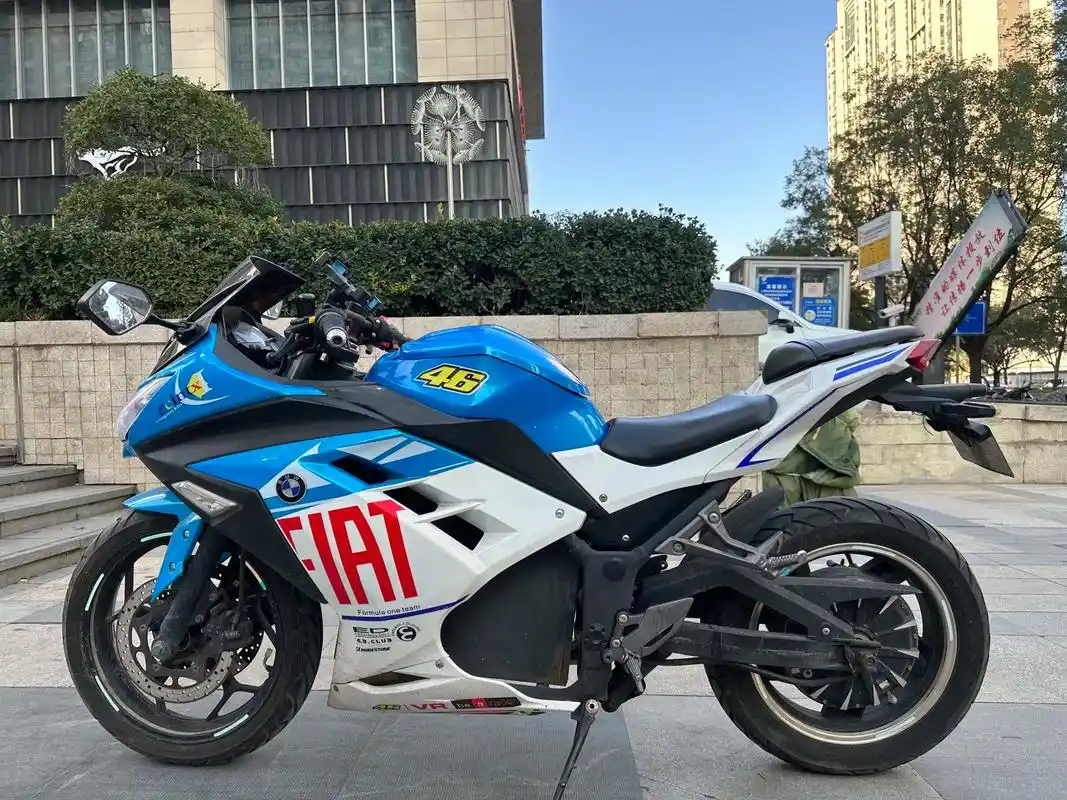 二手小忍者r3 v6 款地平线电动车 公路赛跑车 高配带 - 抖音