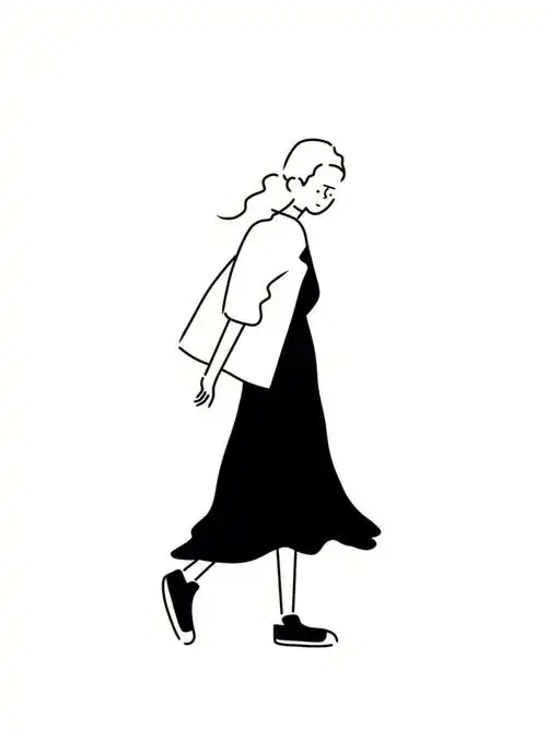 极简手绘ins风简笔插画含步骤no44