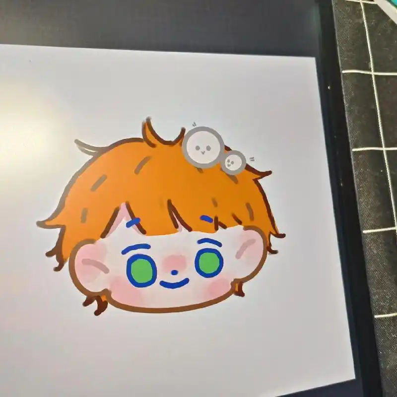 5rqq头像.大头大头#q版人物 #简笔画 #画画 #板绘  - 抖音