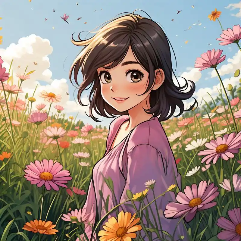 小女孩可爱卡通头像9796