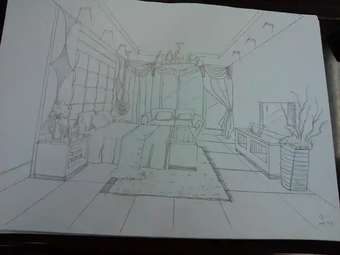 一组室内手绘图