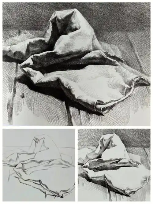 衬布素描步骤