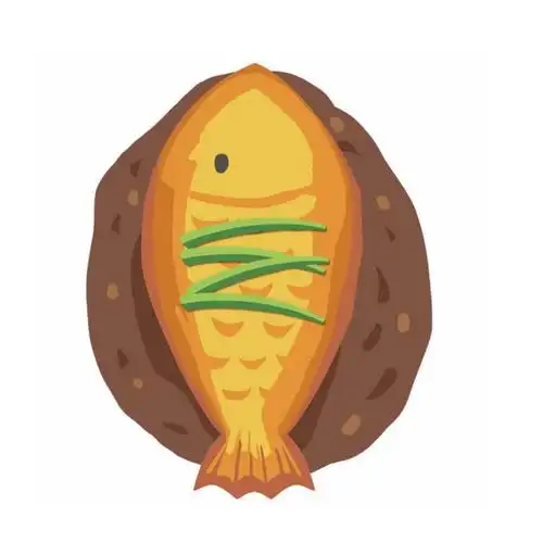 手绘风格红烧鱼png图片免抠素材