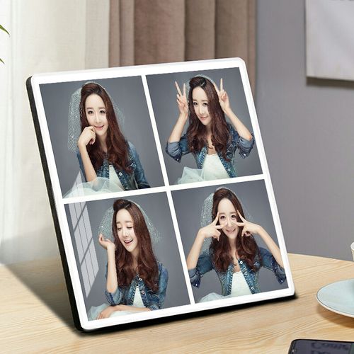 制作9组合照片相框摆台桌面简约大韩水晶4宫格宝宝美女婚纱精致框