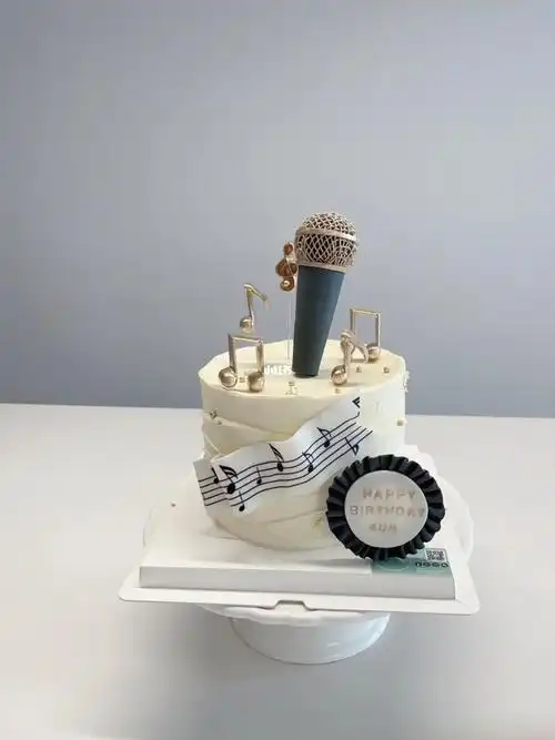 墨尔本蛋糕|原创设计音乐99话筒主题蛋糕