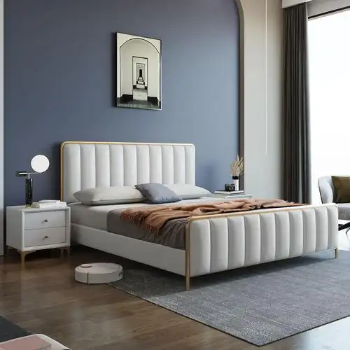 8米网红储物小户型软包皮床