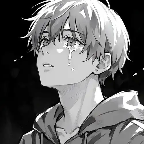 男生黑色伤感头像💔