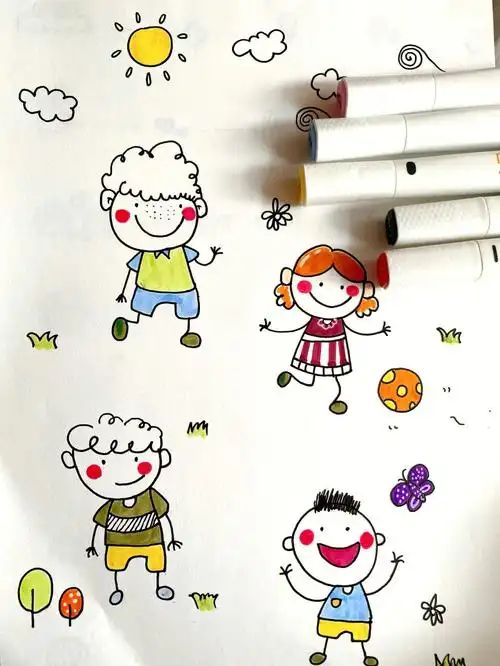 会让你画着画着就忘记了时间这一系列的人物形象简笔画,卡通画大家