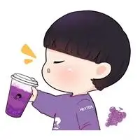 很可爱超萌的卡通q版喝奶茶小朋友头像_微信头像图片大全