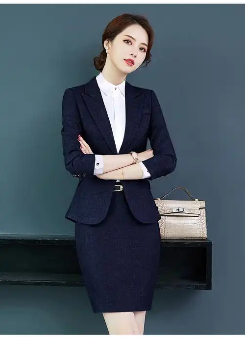 西装套装女韩版职业工装气质工作服时尚英伦风面试正装商务西服 品牌