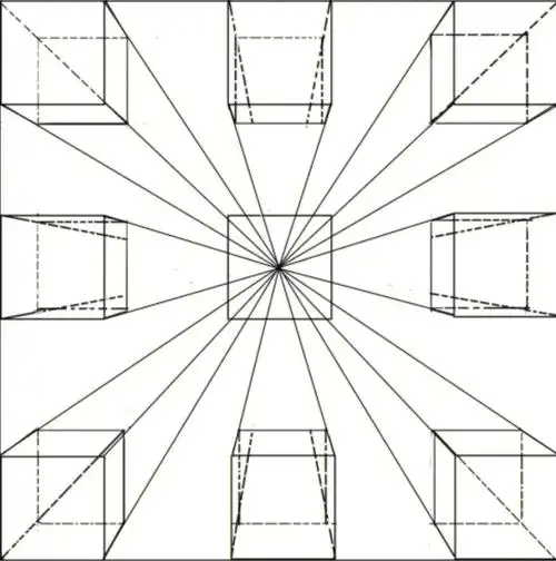 小阶段孩子素描第一课平行透视