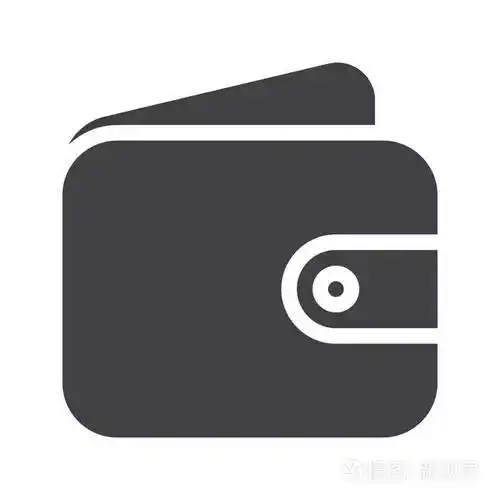 钱包图标矢量填充平面标志固体象形文字隔离在白色上. 钱包符号标志插