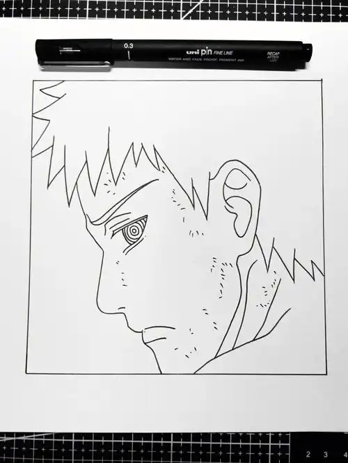 宇智波带土线稿