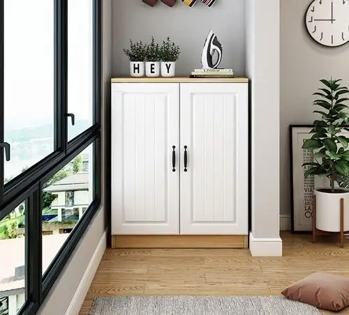 新款阳台储物柜防潮防晒家用简约鞋柜收纳多功能飘窗柜