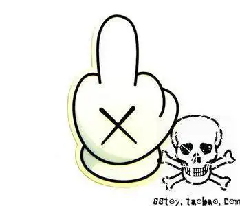 鄙视的手势简笔画表情