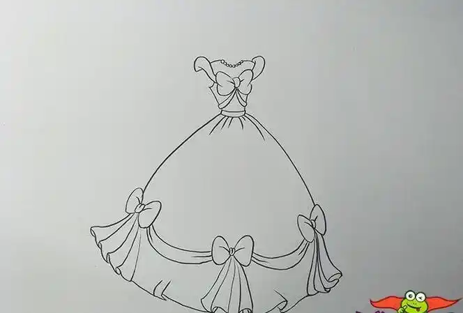 简笔画儿童公主晚礼服漂亮的公主裙简笔画怎么画如何画简笔画灰姑娘的