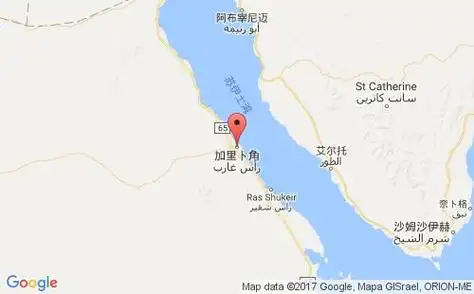 埃及港口拉斯加里卜ras gharib港口地图