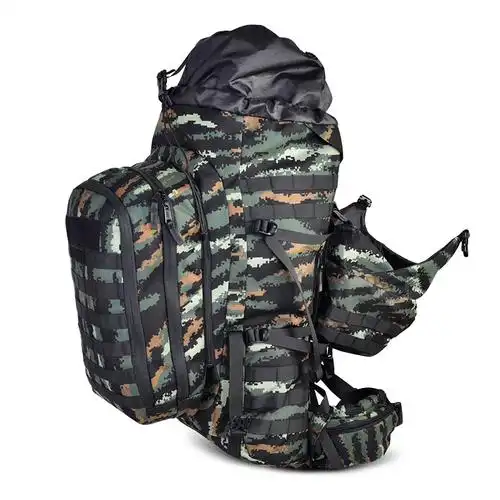 同兴野营双肩背囊超大容量虎迷彩武特战子母背包可拆卸徒步登