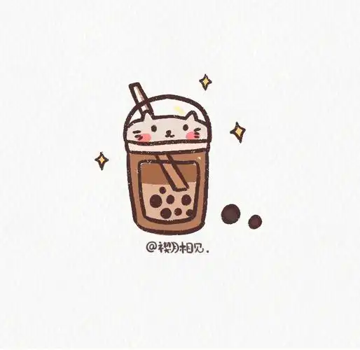 简笔画教程教你画一杯可爱的猫猫奶茶