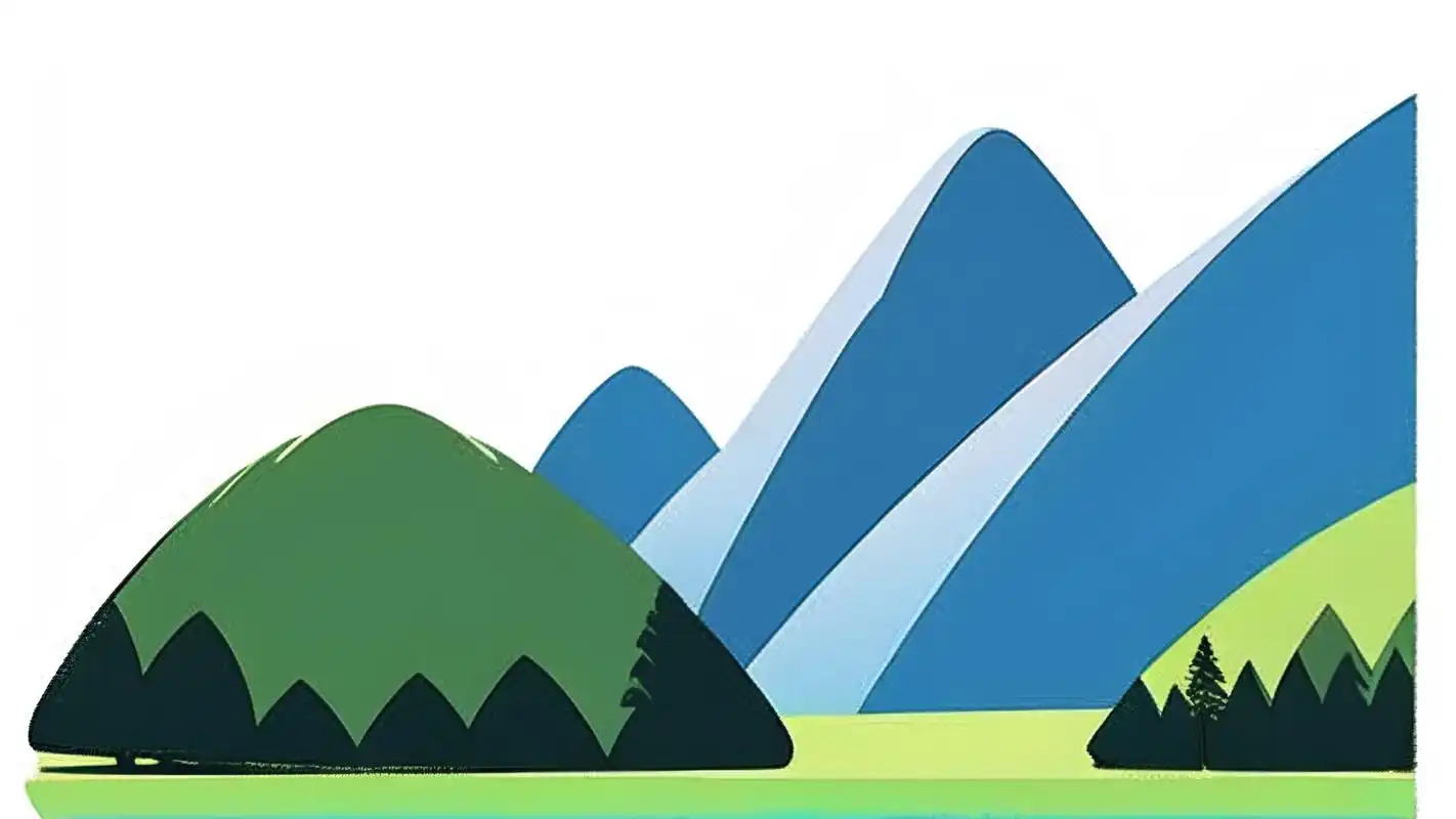 9015卡通简约风山川背景图集锦 喜欢卡通和简约风格的朋友们,这里