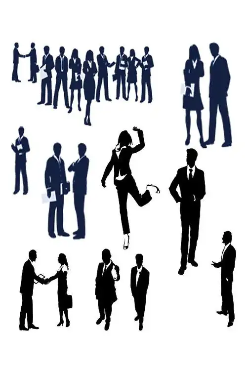 创意职场精英商务人士素材