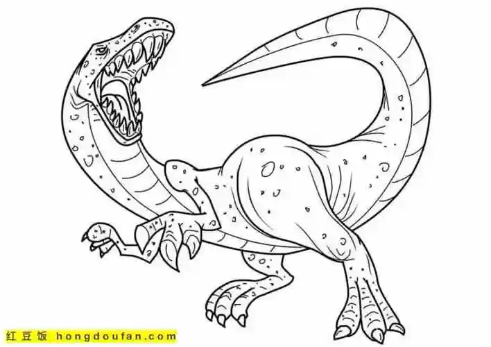 11张有趣可爱的恐龙妈妈和恐龙宝宝卡通涂色简笔画