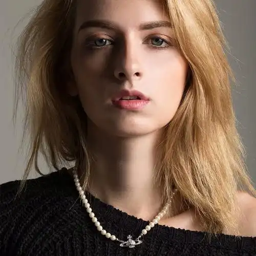 西太后项链西太后vivienne薇薇安土星珍珠项链锁骨链nana朋克大气ins