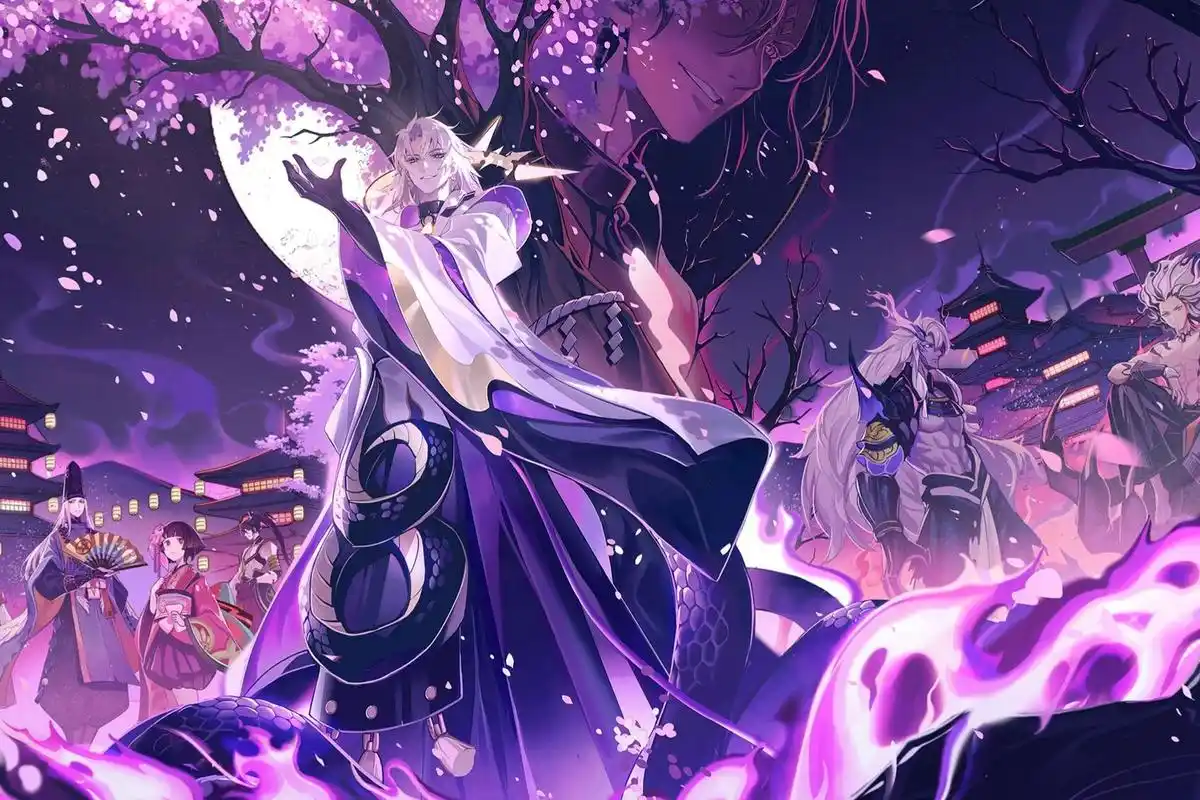 阴阳师插画|神堕八岐大蛇【第二期】 「陨落吧!虚伪的神啊!」 当然!